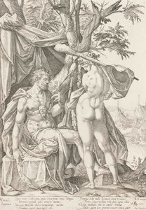 Herkules und Omphale, 1590 von Bartholomaeus Spranger