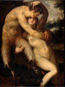 Jupiter und Antiope (Malerei, ca. 1596)