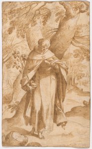 Der heilige Dominikus liest