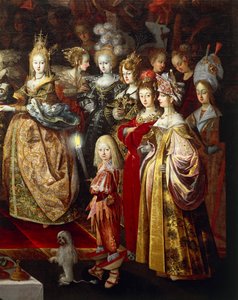 Enthauptung von Johannes dem Täufer und Festmahl des Herodes, Detail von Bartholomaus the Elder Strobl or Strobel