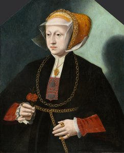 Porträt der Frau von Heinrich Crüdener, ca. 1580-1590 von Bartholomaus the Younger Bruyn