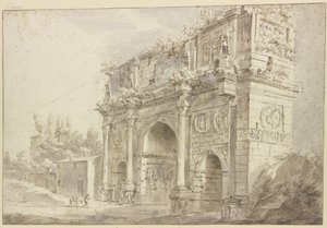 Konstantinsbogen in Rom von Bartholomeus Breenbergh