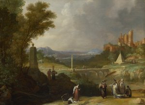 Das Auffinden des Säuglings Moses durch die Tochter des Pharao, 1636 von Bartholomeus Breenbergh