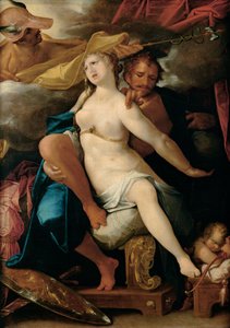 Venus und Mars von Merkur gewarnt, ca. 1586 von Bartholomaeus Spranger
