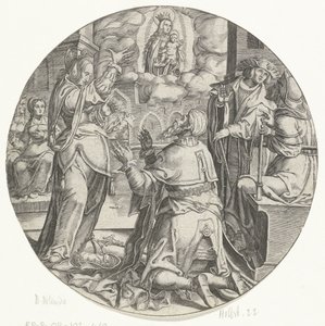 Maria mit dem Kind erscheint Kaiser Augustus