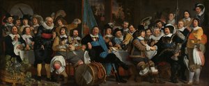 Bankett der Armbrustschützen-Gilde zur Feier des Vertrags von Münster