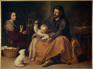Heilige Familie mit dem Vögelchen von Bartolomé Esteban Murillo