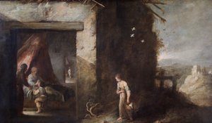 Isaak segnet Jakob, 17. Jahrhundert von Bartolomé Esteban Murillo