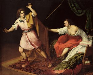 Joseph und die Frau des Potiphar von Bartolomé Esteban Murillo