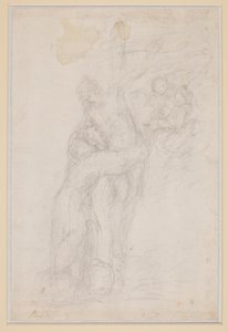 Heiliger Franziskus umarmt den gekreuzigten Christus von Bartolomé Esteban Murillo