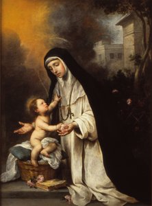 Heilige Rosa von Lima, 1670 von Bartolomé Esteban Murillo