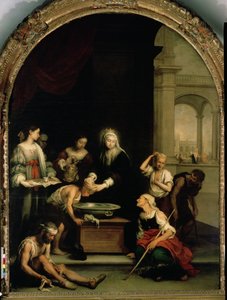Die heilige Elisabeth von Ungarn pflegt die Kranken und Aussätzigen, ca. 1671-74