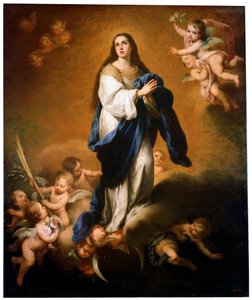 Die Himmelfahrt der seligen Jungfrau Maria, zwischen 1645 und 1655 von Bartolomé Esteban Murillo
