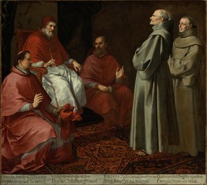 Der selige Giles vor Papst Gregor IX., ca. 1645-1646