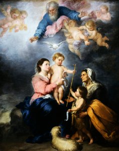 Die Heilige Familie (Die Jungfrau von Sevilla) von Bartolomé Esteban Murillo