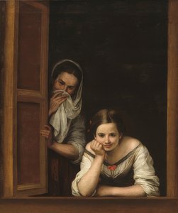 Zwei Frauen an einem Fenster von Bartolomé Esteban Murillo