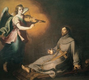 Ekstase des Hl. Franziskus von Assisi, 17. Jahrhundert von Bartolome Esteban Murillo