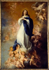 Unbefleckte Empfängnis. Gemälde von Bartolome Murillo (1618-1682) von Bartolomé Esteban Murillo