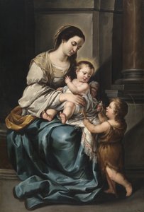 La Serrana oder Madonna mit Kind und dem kleinen Johannes von Bartolomé Esteban Murillo