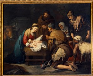 Anbetung der Hirten von Bartolomé Esteban Murillo