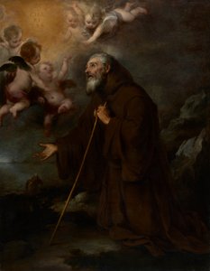 Die Vision des Heiligen Franz von Paola von Bartolomé Esteban Murillo