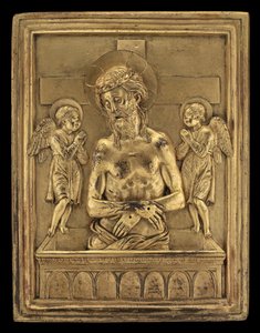 Der tote Christus mit zwei Engeln