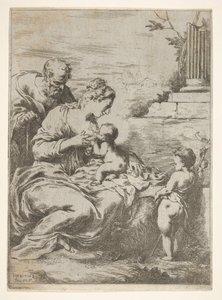 Die Heilige Familie mit dem kleinen Johannes dem Täufer, 1650-57