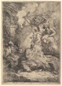 Die Geburt Christi mit Engeln, 1650-57