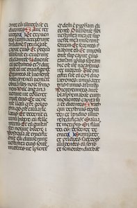 Missale: Fol. 121: enthält Musik für Hely Hely Lama etc. innerhalb der St. Mattion Passion, 1469
