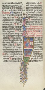 Missale: Fol. 141v: Heiliger Johannes mit Adler, 1469 von Bartolomeo Caporali