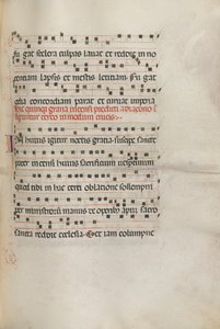 Missale: Fol. 156: Musik für Exultet, 1469
