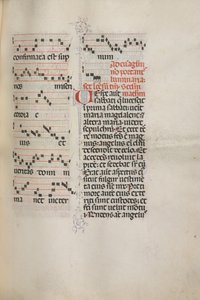 Missale: Fol. 172: Musik für Alleluia usw. zu Beginn von Ostern, 1469