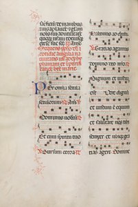 Missale: Fol. 176v: Musik für verschiedene gewöhnliche Gebete, 1469 von Bartolomeo Caporali