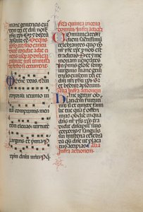 Missale: Fol. 178: Musik für verschiedene gewöhnliche Gebete, 1469