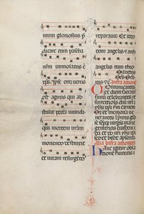 Missale: Fol. 179v: Musik für verschiedene gewöhnliche Gebete, 1469