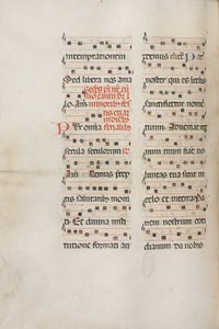 Missale: Fol. 189v: Musik für verschiedene Gebete, 1469