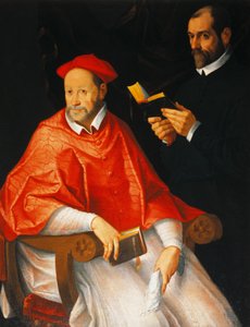 Porträt eines Kardinals und eines Priesters