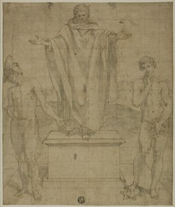 Studie für Allegorie des Glaubens und der Stille