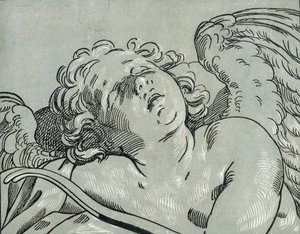 Ein schlafender Amor, 1630-45 von Bartolomeo Coriolano