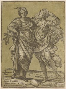 Allianz von Frieden und Überfluss von Bartolomeo Coriolano after Guido Reni
