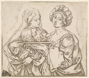 Herodias und Salome von Bartolomeo Coriolano after Guido Reni