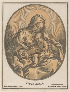 Jungfrau und Kind von Bartolomeo Coriolano after Guido Reni