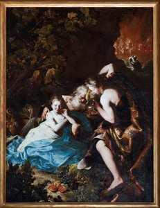 Lot und seine Töchter von Bartolomeo Guidobono
