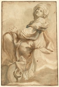 Sitzende Sibylle