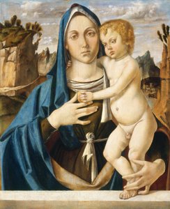Madonna mit Kind, ca. 1490 von Bartolomeo Montagna
