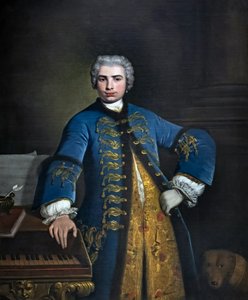 Porträt von Farinelli von Bartolomeo Nazari