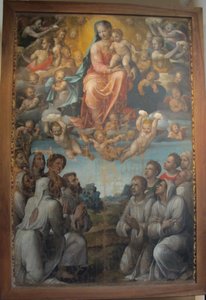 Bartolomeo Neroni genannt Il Riccio, Madonna mit den Brüdern der Gesellschaft von Bartolomeo Neroni