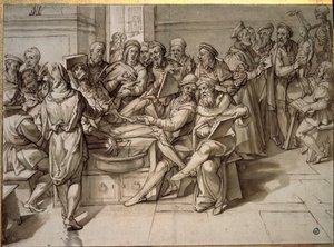 Anatomievorlesung von Michelangelo Buonarroti genannt Michelangelo