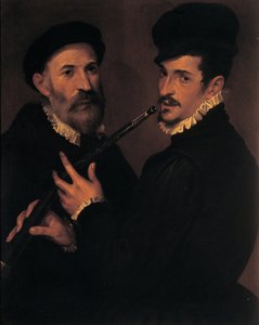 Doppelporträt von Musikern, 1579