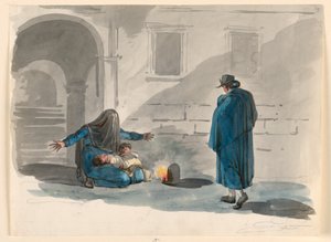 Eine mittellose Frau in Rom